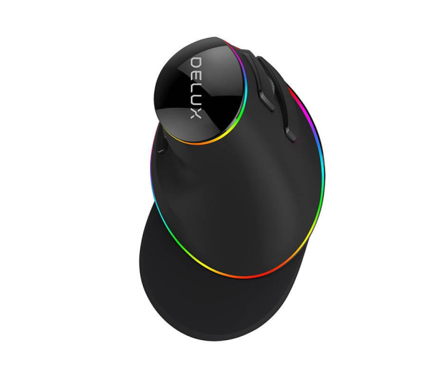 Delux Mysz pionowa M618Plus RGB - 1045654 - zdjęcie 4